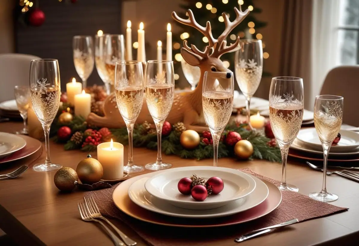 Jul glas att förgylla dina vinterkvällar! illustration