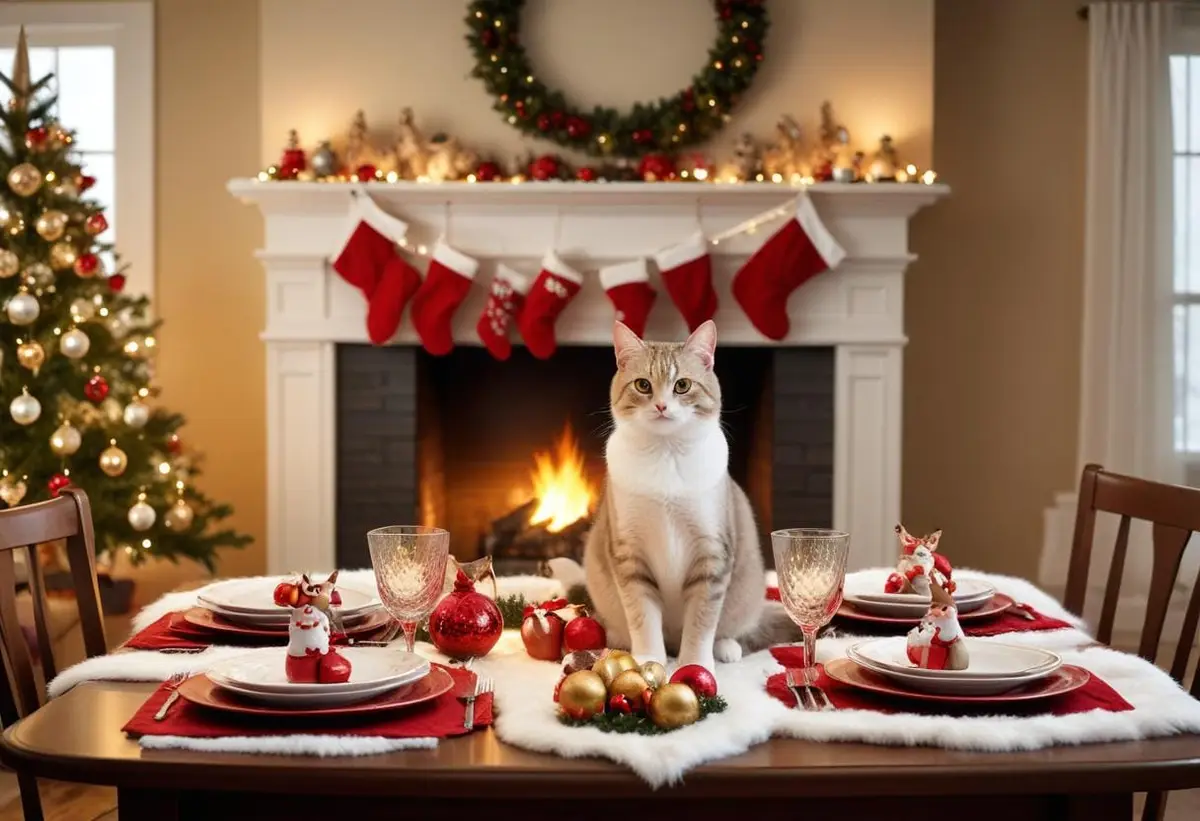 Katt jul - så skapar du den perfekta julstämningen! illustration